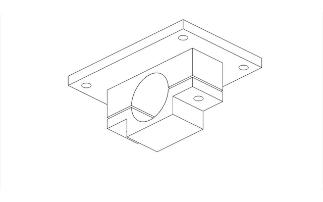 Sensor-clamp CAD model from a tool-access inspection