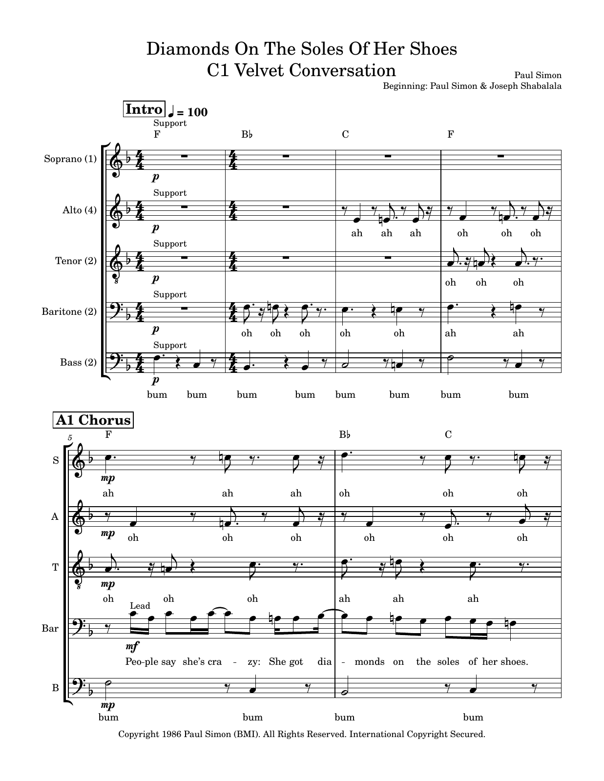 Velvet Conversation score, page 1 of 14
