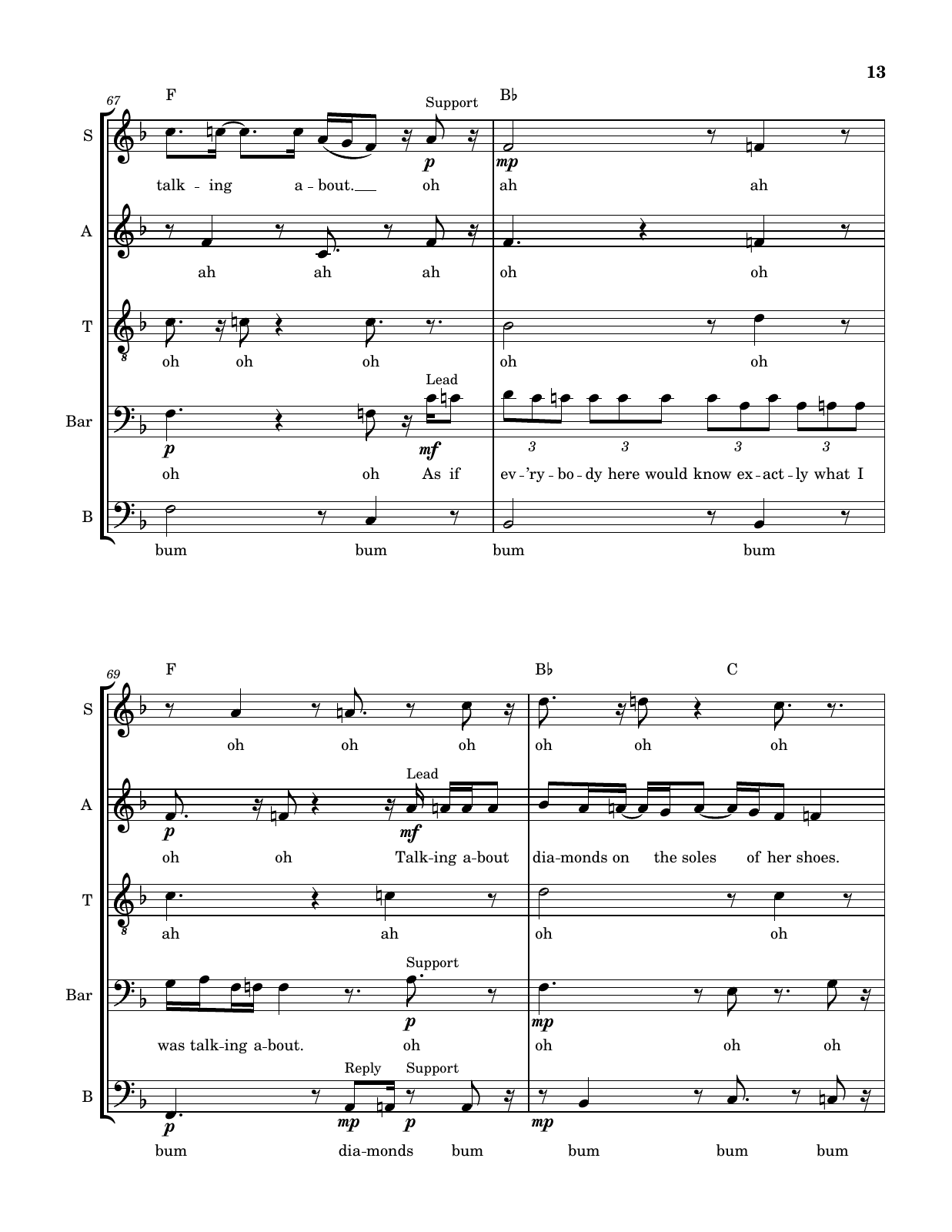 Velvet Conversation score, page 13 of 14