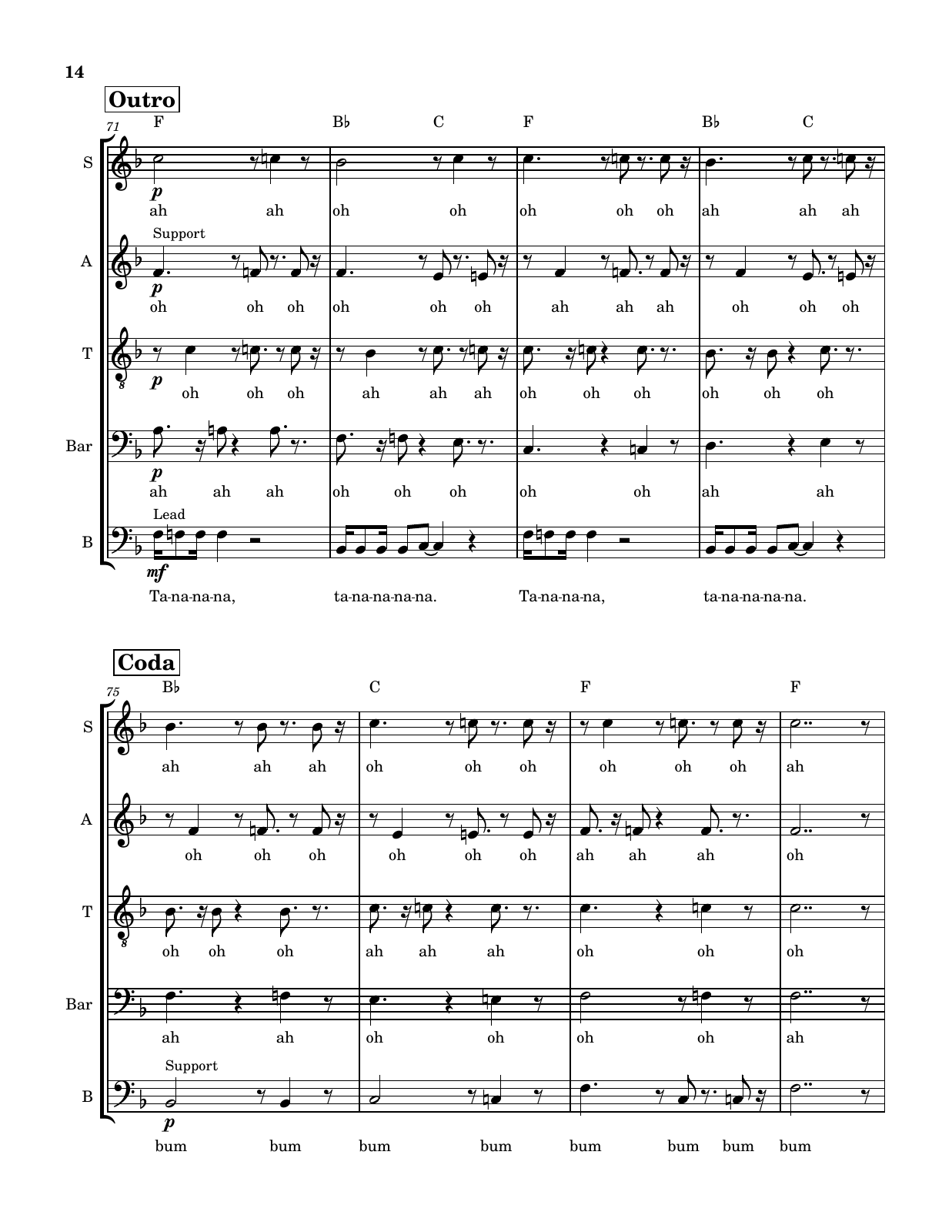 Velvet Conversation score, page 14 of 14